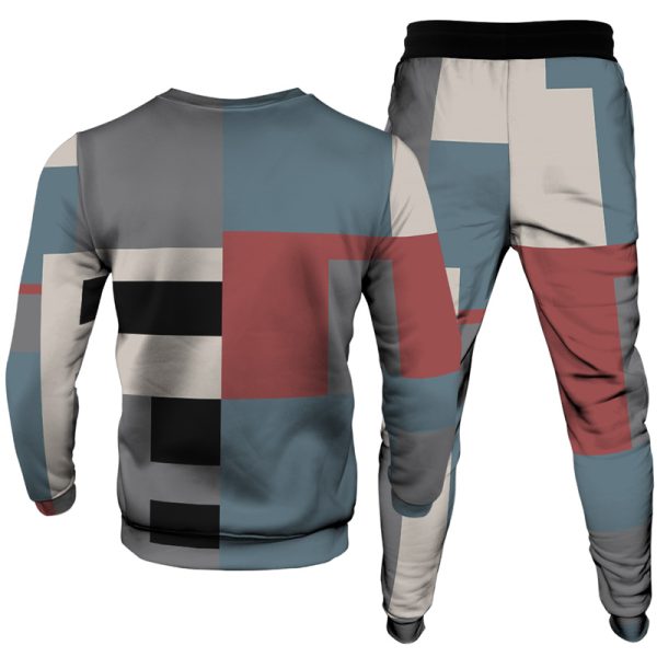 Men's Casual Personality Print Suit 002