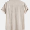 Corduroy Button Up Short Sleeved Shirt & Straight Leg Corduroy Pants
