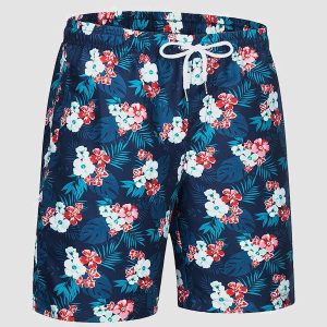 Swimming Trunks with Mesh Liner Quick Dry Funny Beachwear Shorts