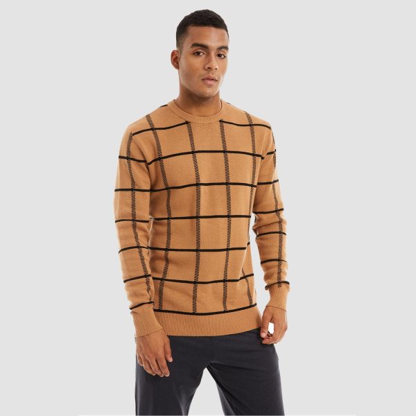 638fb7279acdf921989ab6873f1fcef4d7cdb5246b8e6d95ab4f13bc3efd60b0.jpg Men's Casual Knitted Sweaters Crewneck Pullover Cotton Sweatshirt Soft Lightweight Autumn