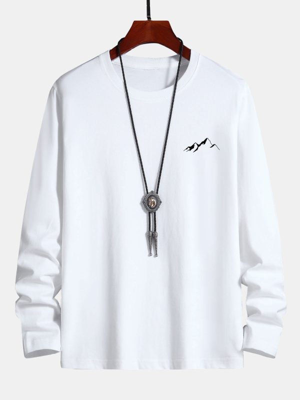 665d4967a2b11d728be23c67a955b06a4318a51cf5fdc9793786de4d6e441291.jpg Long Sleeve Mountain Graphic Print Cotton T-Shirt
