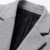 Single Breasted Notch Lapel Woolen Overcoat