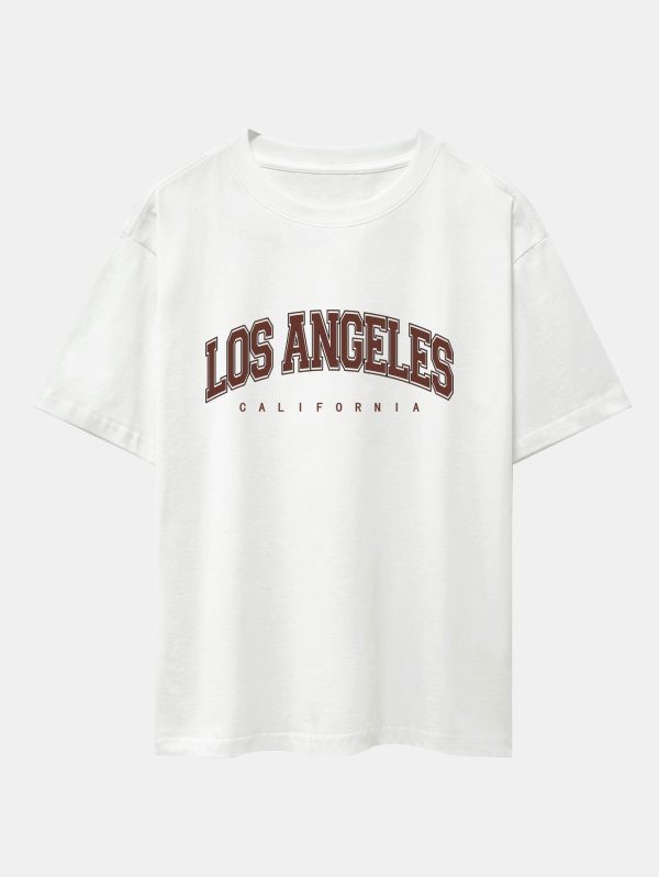 6bab6121ceeeae5234bf459ea4765de9d81b87d86234e0919db992eb005843b9.jpg Los Angeles Print Heavy Weight Oversize T-Shirt