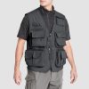 6bc1d7c4a7d43182c32acbd30ff396af224295c260aec3e496befe85140a67b8.jpg Men's Outerwear Vests Mesh Sleeveless Outdoor Work Vest with Multi Pockets Cargo Waistcoat Fishing
