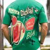 Cocktail Chest Pocket Short Sleeve Hawaiian Shirt
