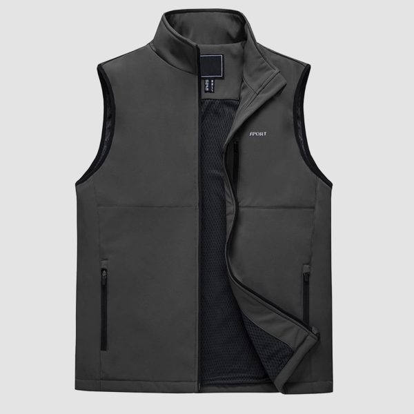 72cf4f8259ddf734e2f6135bd6575e2b60d58a984dd51d64f6415682eb010062.jpg Men's Lightweight Vest Windproof Sleeveless Jacket Outdoor Hiking Camping Fishing Photography Gilet with Zip Pockets