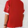 Men's New Santa Outfit Print Casual Breathable Hawaiian Short Sleeve Shirt