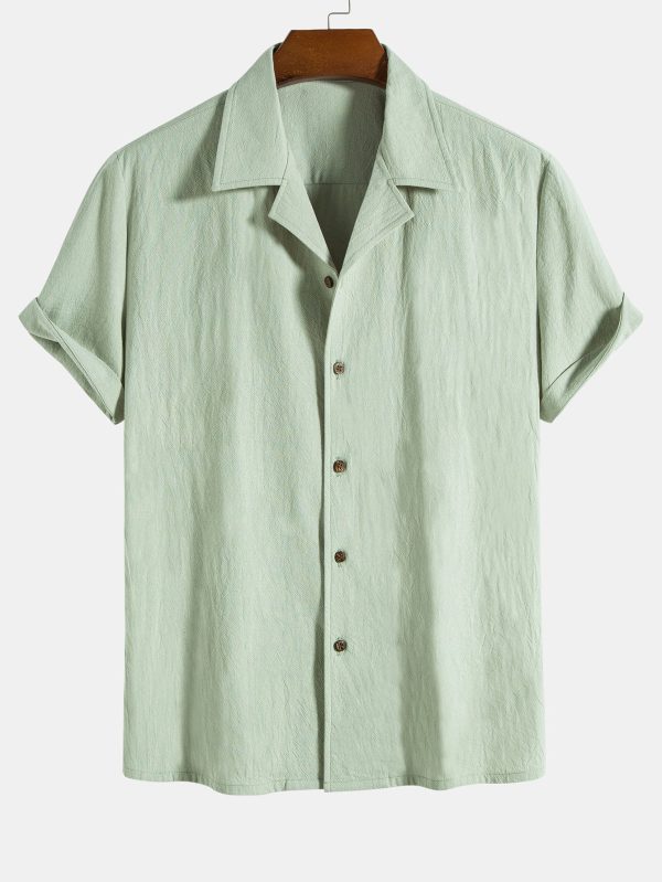 7a5310b7afdc72d5cf6d5cb6c856d86003816a9f4b5d07ceb74973fba41bf61b.jpg Textured Cotton Revere Shirt & 5" Shorts