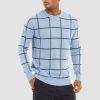 7db768b962f949b810cd7e6f6b9263c4ca717451b068681fa160261ff2c5fcc7.jpg Men's Casual Knitted Sweaters Crewneck Pullover Cotton Sweatshirt Soft Lightweight Autumn