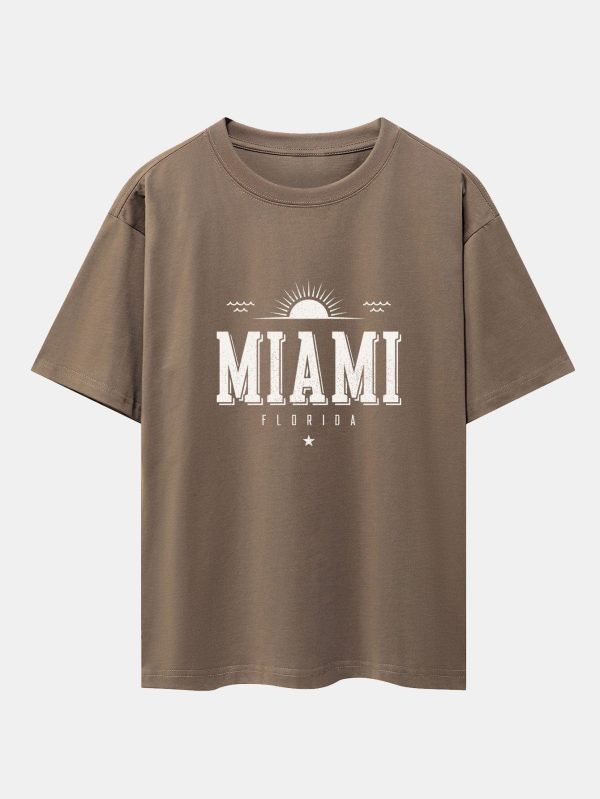7e6d83bdb3e516755f68ca2c3e7dc90fadba79bde155f25c292180c0c5e641bc.jpg Vintage Miami Letter Print Heavy Weight Oversize T-Shirt
