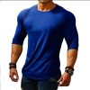 8499bf409367fd6ad6df64ddbd72c0a999653e4551ed9715d9c14b55eac77c12.jpg Slim Simple Casual Plain Men's T-Shirt
