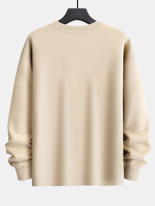 Cool Style Bear Print Relax Fit Sweatshirt