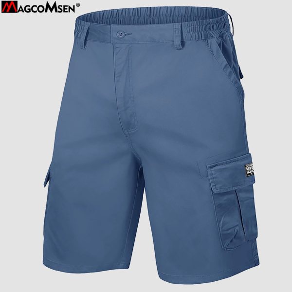 8b4aabb2a74bb43dcaaffb65ba81bee1f5b14a2c56d36758e76965e50d317099.jpg Men's Cotton Cargo shorts Summer Lightweight with Multi-Pockets Ripstop Cargo Work Shorts