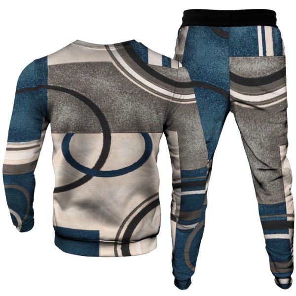 Men's Casual Personality Print Suit 001
