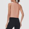 Crop Tops for Women Athletic Running Workout UPF 50+ Cropped Tank Tops