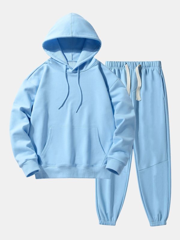 9a2212a0bca172a715d4eacb5b3736118308c78d609f71e49768738dc7809730.jpg Basic Heavy Weight Drop Shoulder Relaxed Hoodie & Jogger Pants