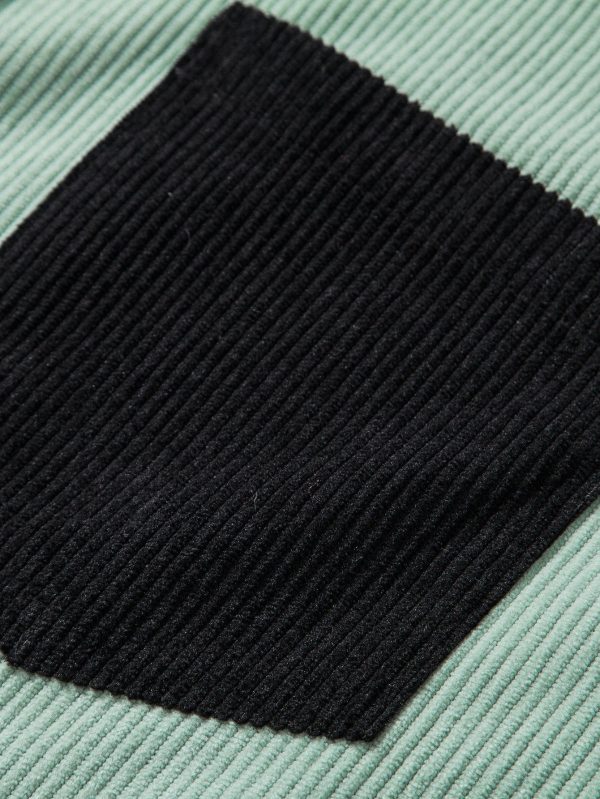 9fe96976739adf31f7f88f3d52cfe0aefa18e329a72b0a650b90ad276002f751.jpg Short Sleeve Two-Tone Corduroy Shirt & Corduroy Shorts