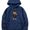 Basketball Bear Print Hoodie & Jogger Pants