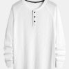 a290162767e79f7594c312321172a40a480c33c6e785a0feb6012a34b1df24ed.jpg Long Sleeve Arc Hem Waffle Henley Shirt