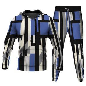 Men's Personalized Printed Hoodie Set 020