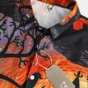 b0236201b48784bb5f0ebaf37a169e2beea05a7e58b4f61dfd8cc8e4a560eb50.jpg Men's Halloween Cat Print Casual Breathable Short Sleeve Shirt
