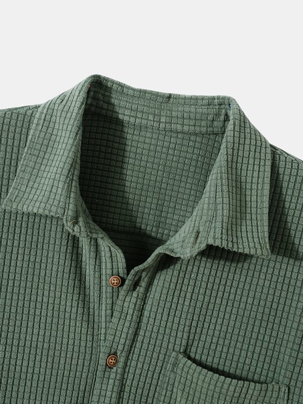 Waffle Polo Shirt & Waffle Shorts