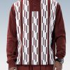 Suitmens Brown Knitted Walking Suit Long Sleeve Suit