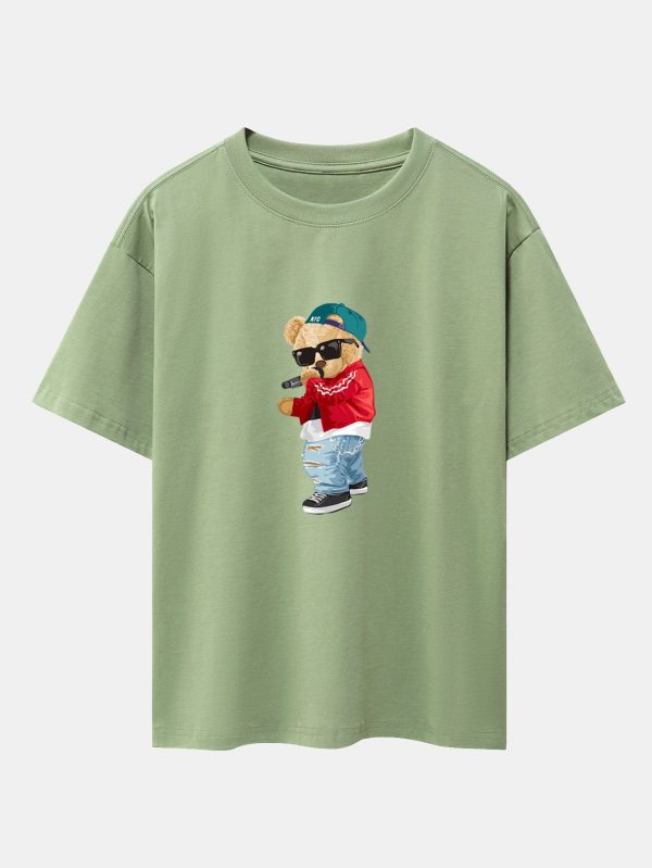 b7a2478365bf2cadcd32ea88c45ae47e7f054a1a35a6f8fad06204fea13c0b1f.jpg Hip Hop Singer Bear Print Heavy Weight Oversize T-Shirt