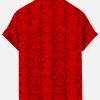 Suitmens Men's Men's Tiki Style Hawaiian Vacation Print Three-Piece Set 031
