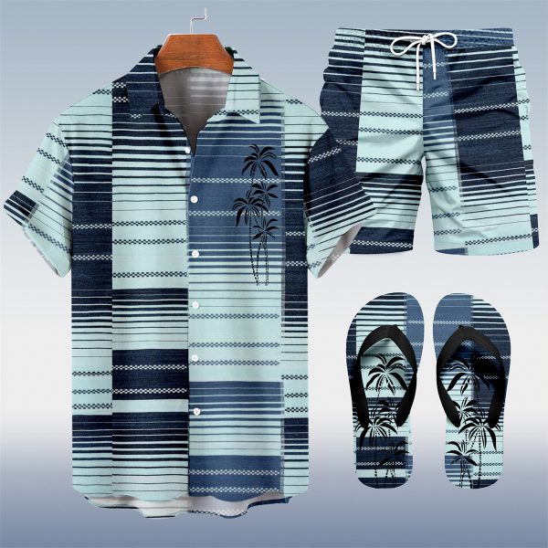 babb7e2ee6a6085ad2f18fb8bd248e21f8ff9c70cda7c0942bba30987f2b916d.jpg Suitmens Men's Hawaiian Bowling Print Shirt Three-Piece Set 049