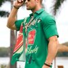 Cocktail Chest Pocket Short Sleeve Hawaiian Shirt