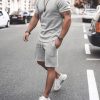 bf58502ad4c080b7b1fa3a17bd5f37ae129e52059e54f4b88bf482c0a90130bb.jpg Men's Fashion Short Sleeve Suit 8 Colors