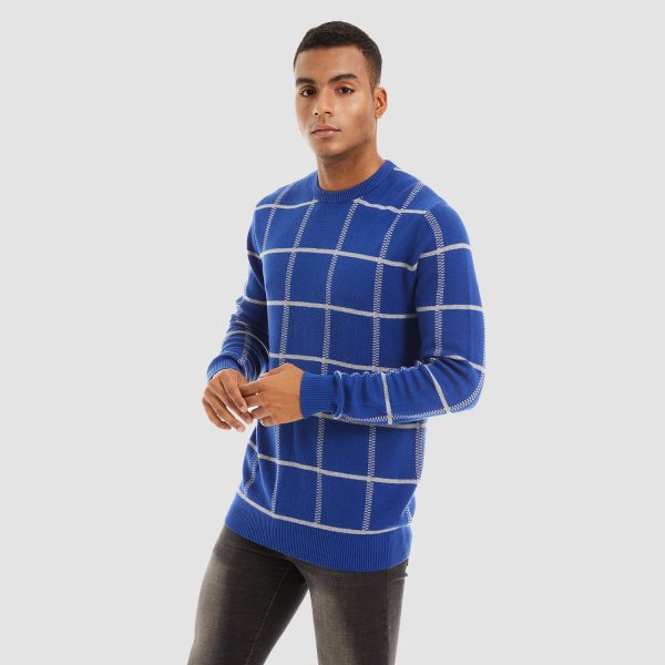 c4bd4f74c4315f3242b764edbd167cf3df53616af296f0a689e711fb140eedd5.jpg Men's Casual Knitted Sweaters Crewneck Pullover Cotton Sweatshirt Soft Lightweight Autumn