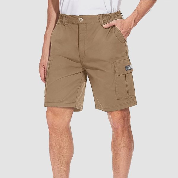 cc2353339db1f6037f4a6cfd8e4ab02669975fbdbb97a4da627656ded05df0fc.jpg Men's Cotton Cargo shorts Summer Lightweight with Multi-Pockets Ripstop Cargo Work Shorts