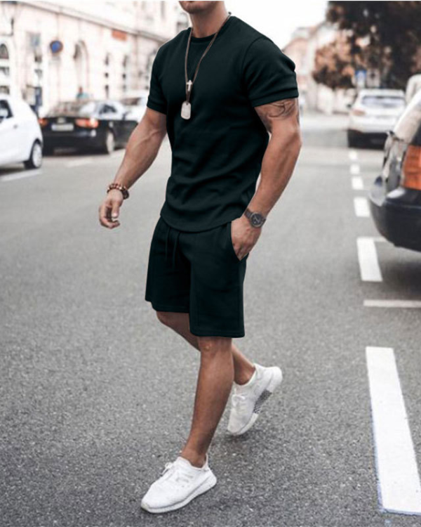 ce51a280ec8a2a4f95288e79779a4e06e162361aa7869dc438f4ac9658a76564.png Men's Fashion Short Sleeve Suit 8 Colors