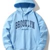 Brooklyn Print Cotton Blend Hoodie