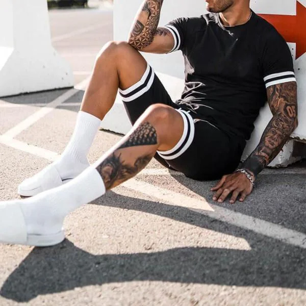d2be734fa719cabd5a0f6e3440724f69cd9712fa25be6f1cb2113709a5698d34.png Men's casual simple short sleeve two piece suit