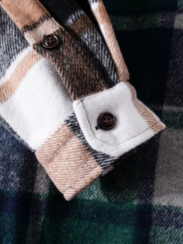 Contrast Panel Check Overshirt