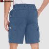 ddc8372a17c610a30fea16c74d5fa0e9ae59b53f77f1ca452f6d47e434fb6316.jpg Men's Cotton Cargo shorts Summer Lightweight with Multi-Pockets Ripstop Cargo Work Shorts