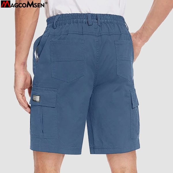 ddc8372a17c610a30fea16c74d5fa0e9ae59b53f77f1ca452f6d47e434fb6316.jpg Men's Cotton Cargo shorts Summer Lightweight with Multi-Pockets Ripstop Cargo Work Shorts