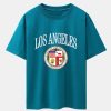 deb31013c861b29795f826c897548128134c1743e9f6cd004c9227e1d55e7620.jpg Los Angeles Coat Of Arms Print Drop Shoulder Oversize T-Shirt