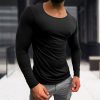 deec8125655bb43d5686cc7dc6d5148dd563c7ca0e7e74c541cd3406cf04e48c.jpg Men's Basic Cotton Breathable Long Sleeve T-Shirt
