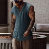 e3182dd53355cec323bae51bb9d62401ef82d5268ac7312730ab6cdcc3b911be.jpg Men's Linen Holiday Plain Tank Top