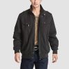 Men's Cotton Cargo Jackets Stand Collar Lightweight Tactical Jacket Windbreaker 4 Pockets