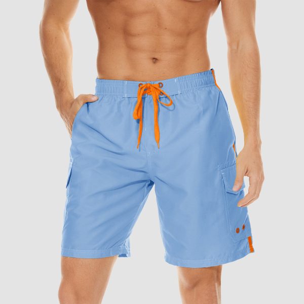Men's Swimming Trunks Mesh Linner 4 Pockets Quick Dry Beach Shorts