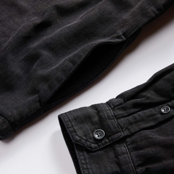 e83ad6b2cb2f42de2b3ce4a73c22b4325efc42b6a5d5a1c074bcf4180c1342f5.jpg The Lined Utility Shirt in Washed Black Denim
