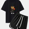 e8de26abf3d3e8084016e94ab5cf0fa4ce02b1c0842060726d5ba0e78f5d72c6.jpg Basketball Bear Print Drop Shoulder Oversize T-Shirt & Jersey Basketball Shorts