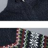 ec3857721f3938ca687e8b7c4672a7c38bc696f4828c114965bf7c828b5fbc7f.jpg Christmas Geometric Print Half Zip Sweater