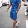 f084449f0fd32206c58b2566f400e0f968189148ce7fb7219c6eda0f28b293c5.jpg Men's Fashion Short Sleeve Suit 8 Colors