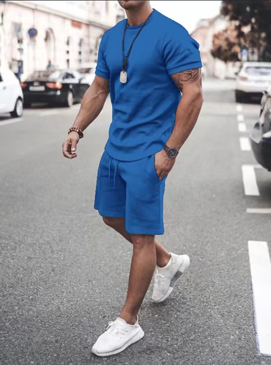f084449f0fd32206c58b2566f400e0f968189148ce7fb7219c6eda0f28b293c5.jpg Men's Fashion Short Sleeve Suit 8 Colors